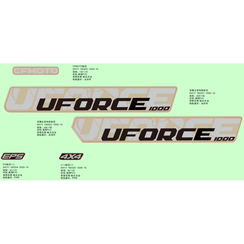 CF Moto Decal by CF Moto