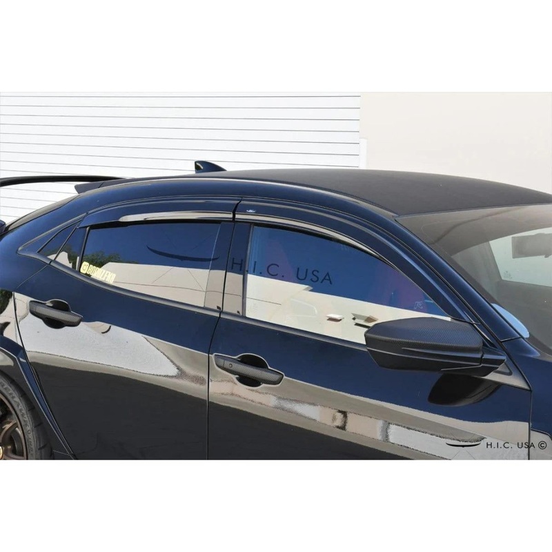 HIC USA Side Visor / Spoiler Kit | 17-21 Civic Type R FK8