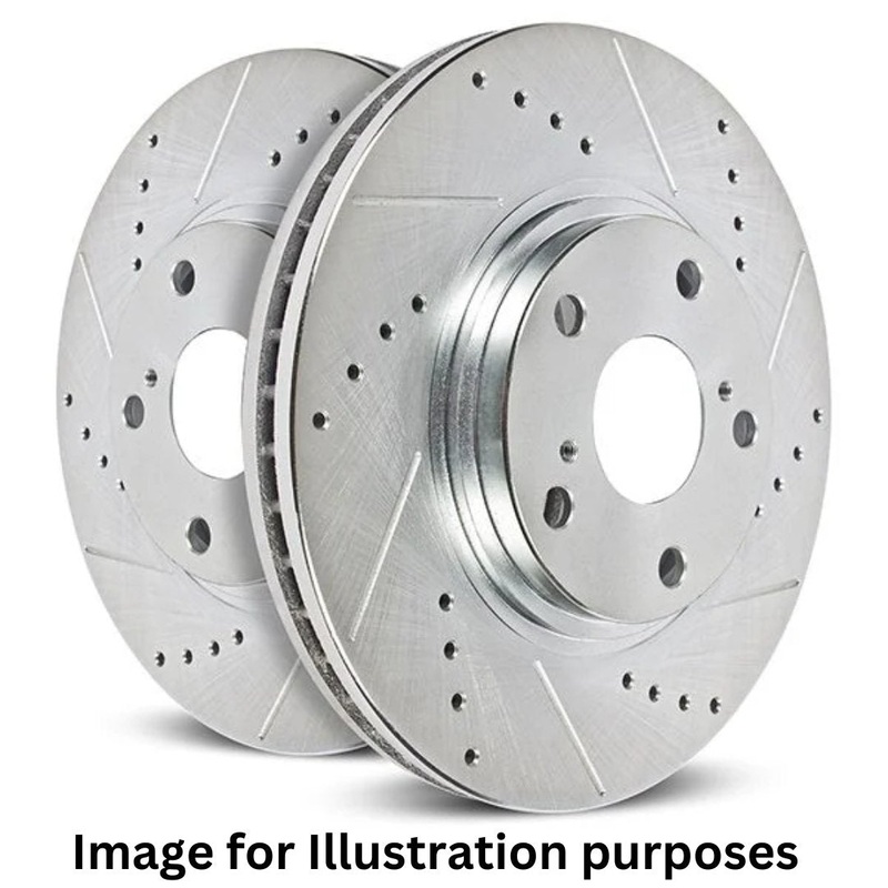 PowerStop Evolution Front Drilled & Slotted Rotors | 22+ Civic Base