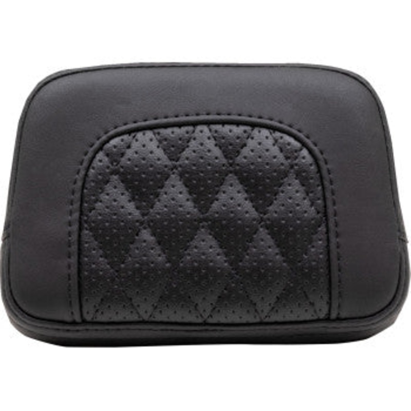 Squareback Sissy Bar Pad – Black – Diamond Stitch by Mustang