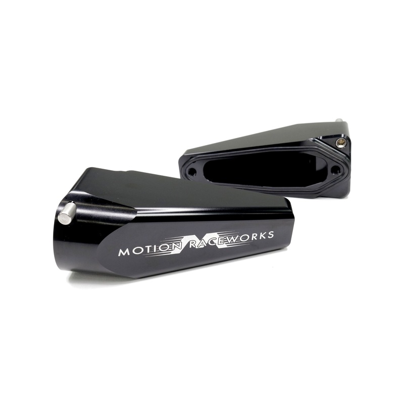 Billet Burn Down Breather Quick Release Fittings Black Anodized (Pair)