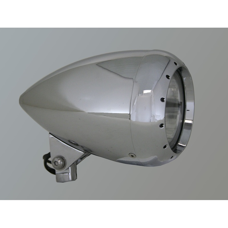 Headlight, without Bulb – Chrome HEDLED System with High & Low