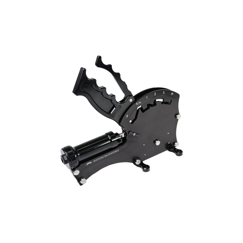 TH350 Clean Neutral 3 Speed Push To Shift Operator Series Billet Shifter Rear Exit w/ CO2 Assist