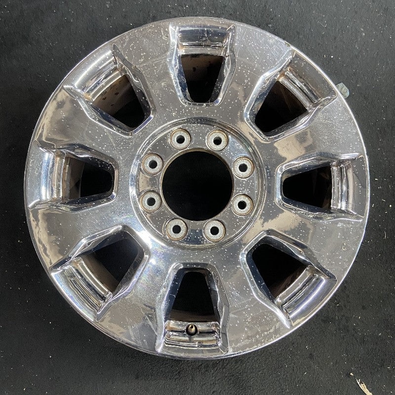 20″ FORD F250SD PICKUP 17 20×8 aluminum TPMS 8 spoke chrome 8″ center cap ID HC3C-1007-GA Original OEM Wheel Rim