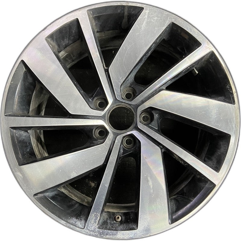 18″ JETTA GLI 19-21 18×7.5 alloy 5 double spoke machined face with pockets Original OEM Wheel Rim