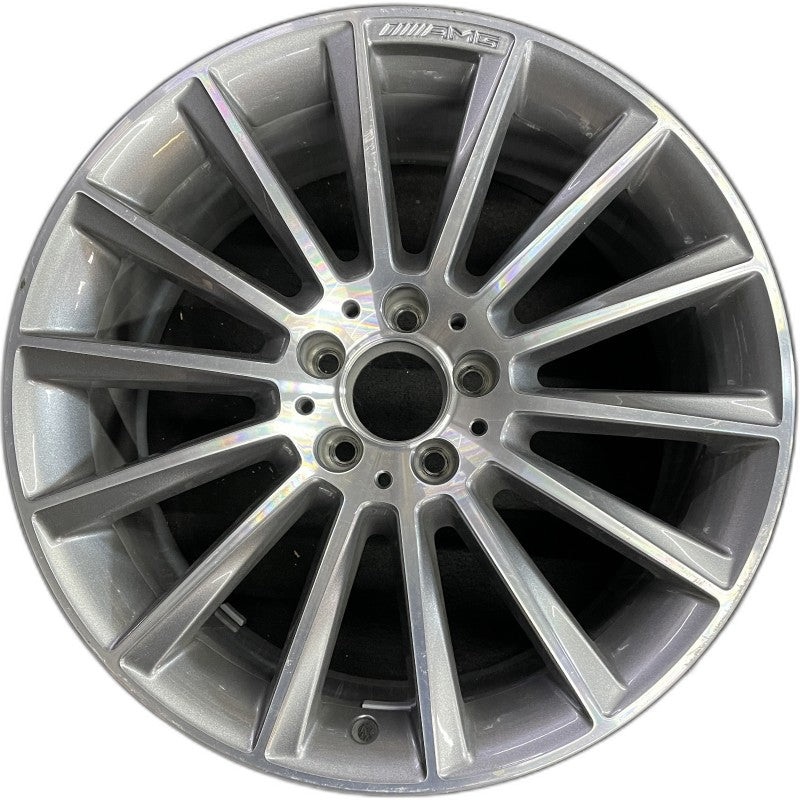 19″ MERCEDES C-CLASS 17 205 Type Cv C300 19×8.5 14 spoke gray accents Original OEM Wheel Rim