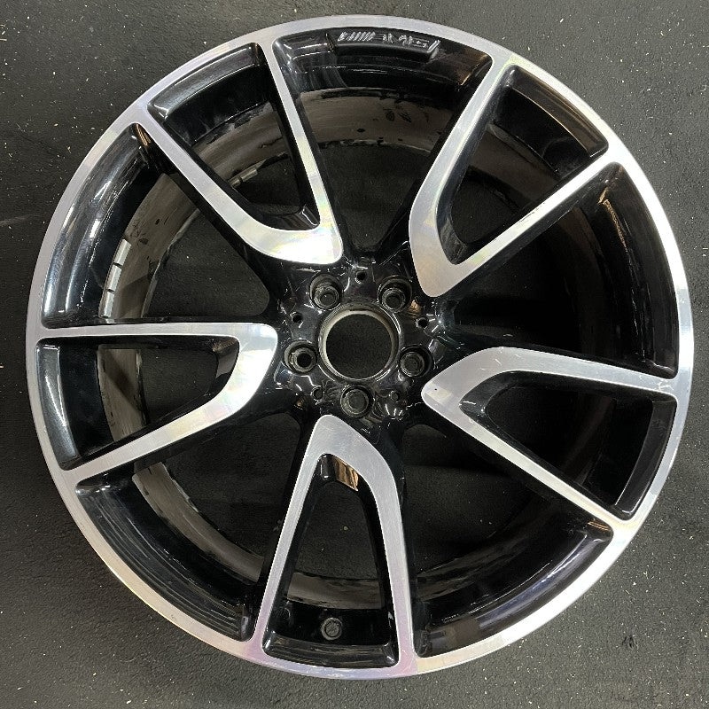 21″ MERCEDES GLC-CLASS 18-19 253 Type GLC43 21×9.5 machined face with black pockets Original OEM Wheel Rim