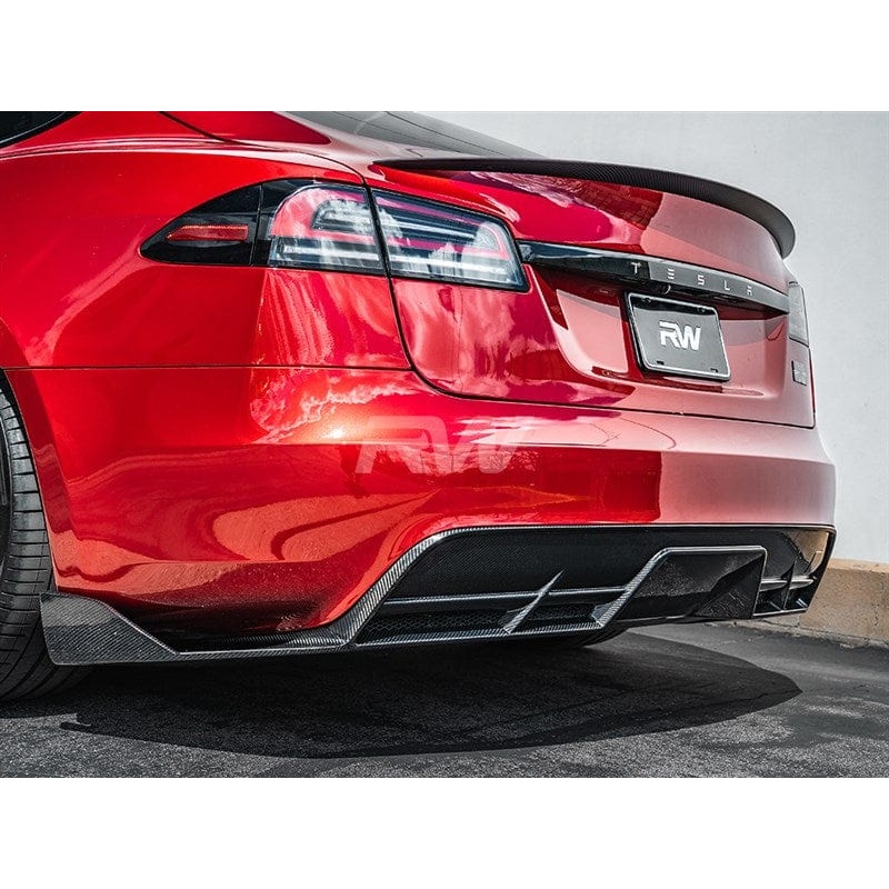 RW Carbon CF Rear Diffuser – Tesla / Model S / Model S Plaid