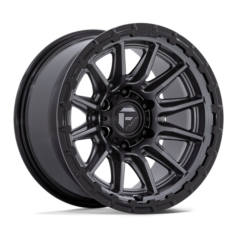 Fuel Wheels FC866 Piston 17″ 5×114.3 Matte Gunmetal W/ Gloss Black Lip