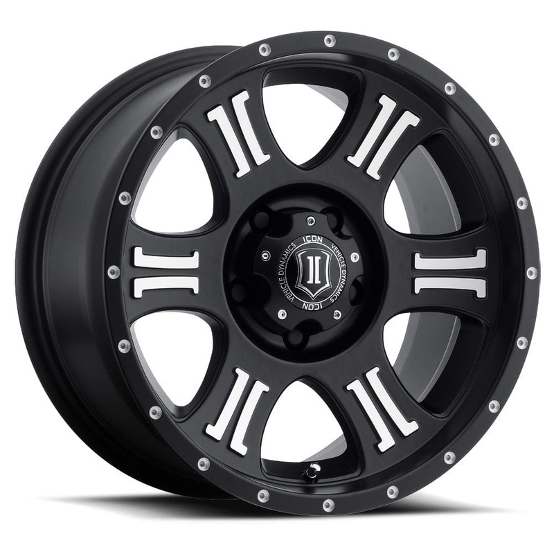 ICON Alloys Shield 17″ 5×127 Satin Black Machined