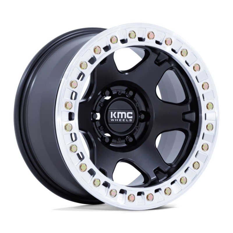 KMC Wheels KM238 VI Beadlock 17″ 5×127 Satin Black W/ Machined Ring
