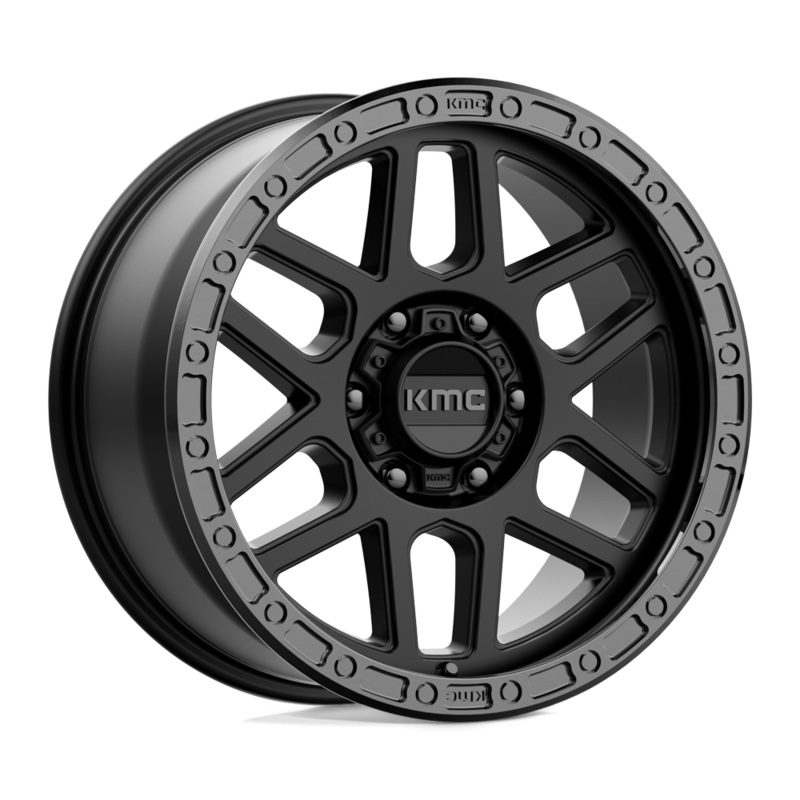 KMC Wheels KM544 Mesa 17″ 6×114.3 Satin Black With Gloss Black Lip