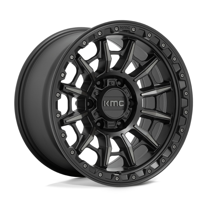 KMC Wheels KM547 Carnage 16″ 6×139.7 Satin Black With Gray Tint