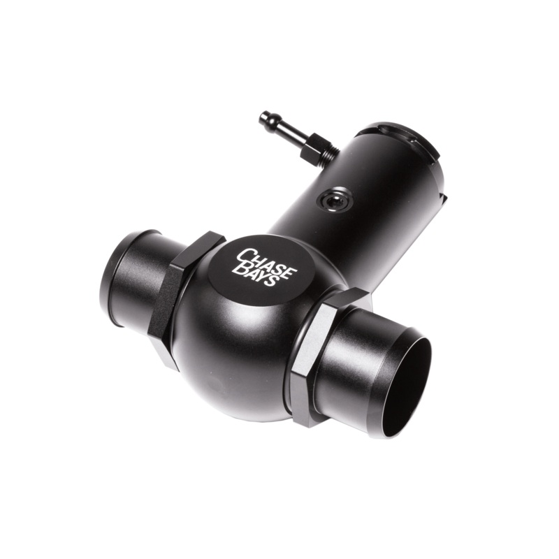 Chase Bays Raw Aluminum Weld-On to 1.38in (35mm) Normal Hose Raised Inline Filler Neck (w/o Cap)