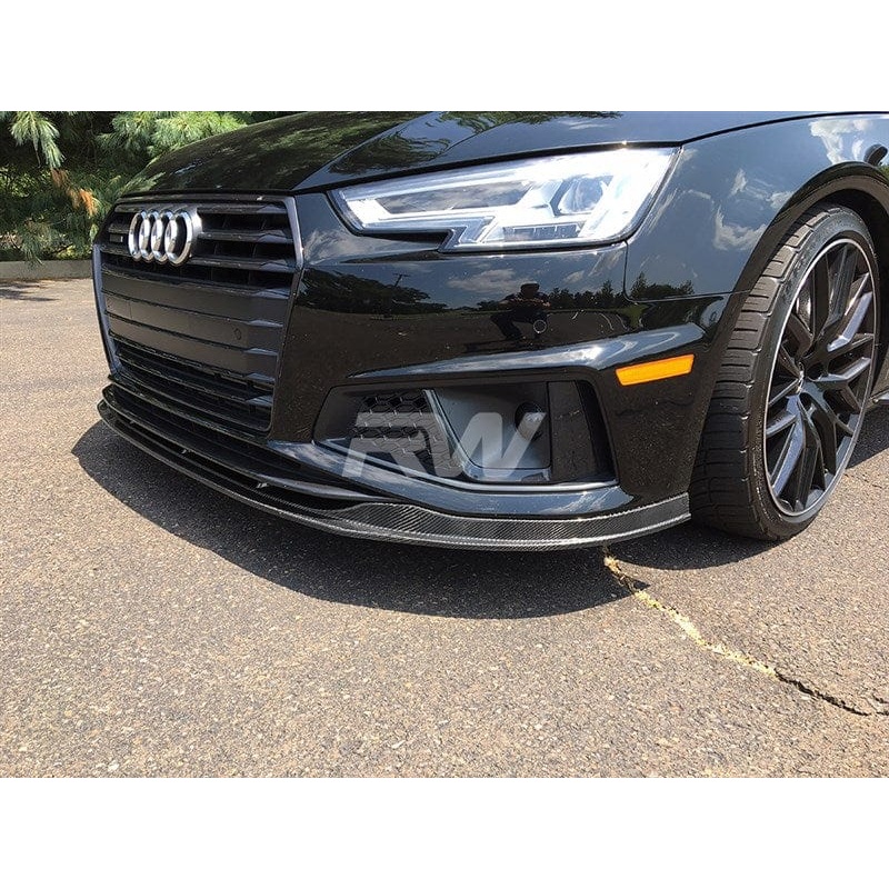RW Carbon Carbon Fiber Front Lip Spoiler 2019 – Audi / B9 / A4 / S4